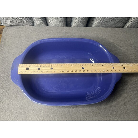 Corning Ware Medium Baker Embossed Stoneware Casserole Dish Blue 1.5 QT - Picture 7 of 8
